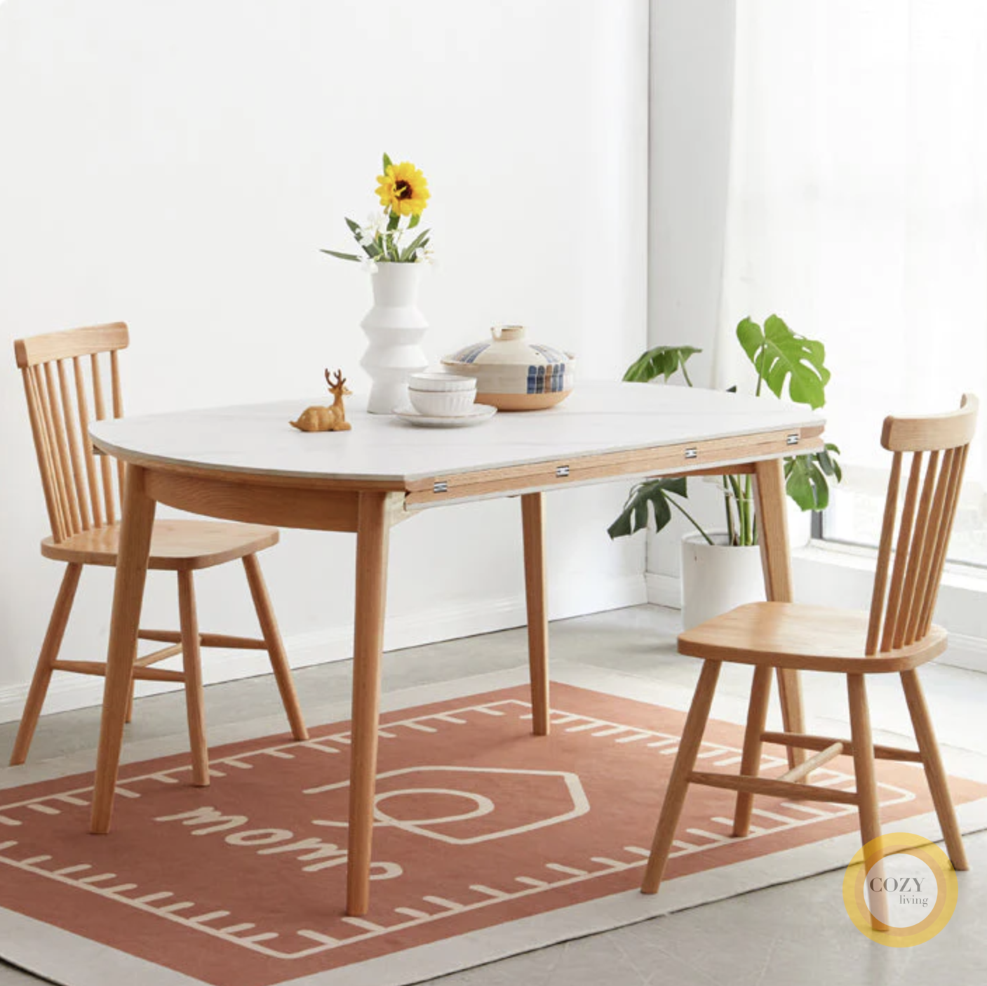 11 Fincham Slate Retractable Round Table