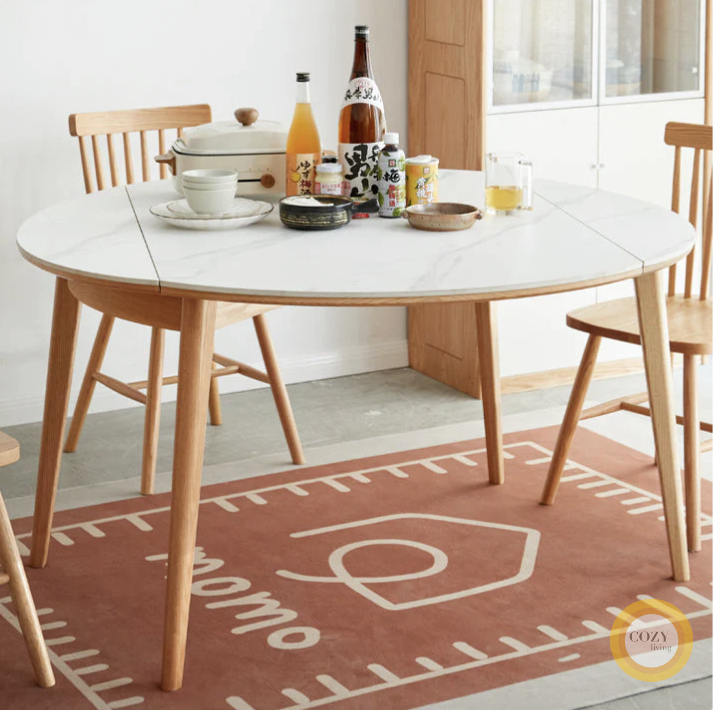 11 Fincham Slate Retractable Round Table
