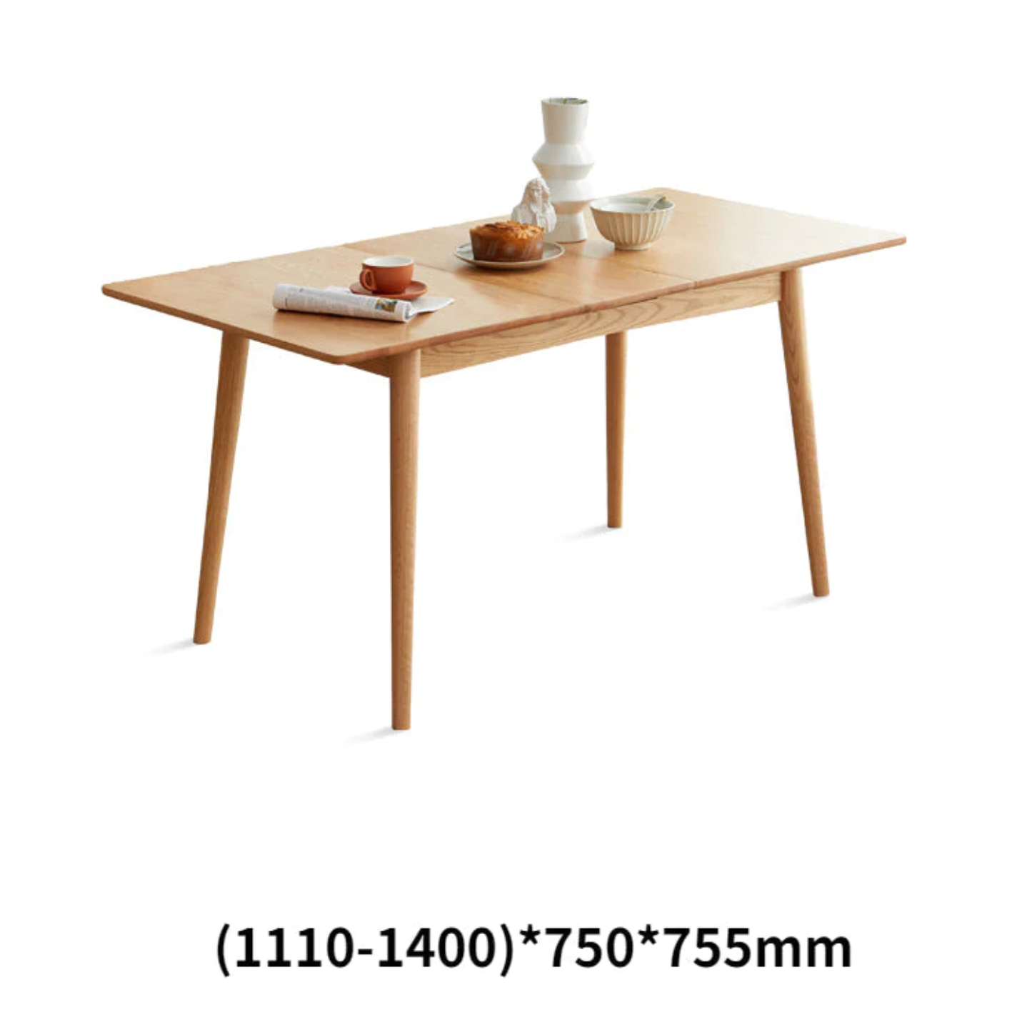12 Fincham retractable solid wood table