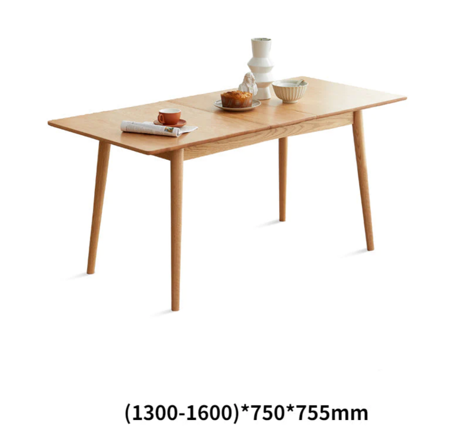 12 Fincham retractable solid wood table