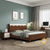 616 Nordic solid wood bed 