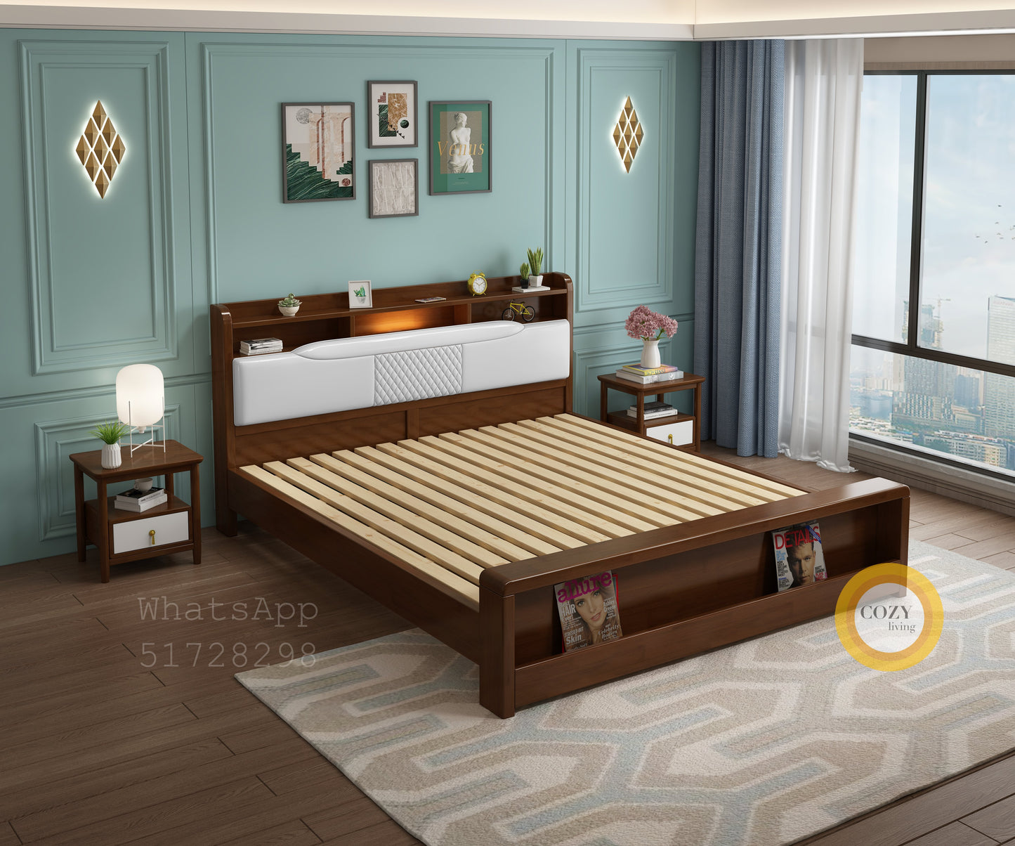 998 Nordic solid wood bed 