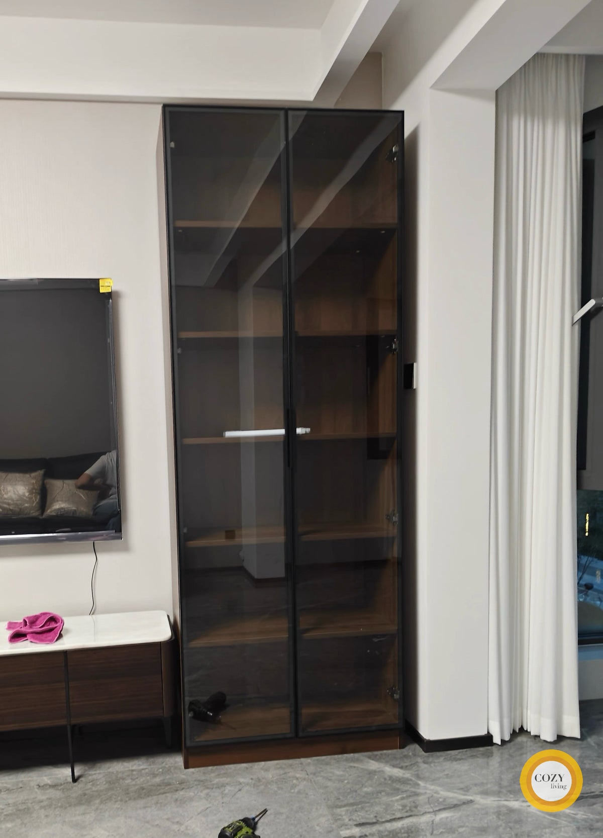 𝐓Ö𝐆𝐎 實木玻璃展示櫃書櫃