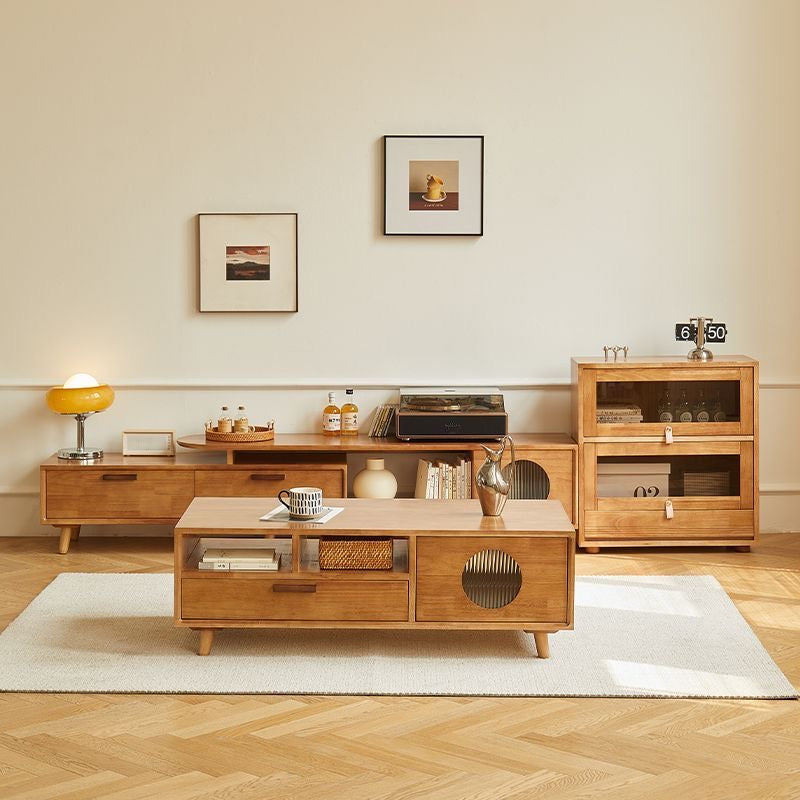 𝐙𝟎𝟓𝟏 Simple retractable log TV cabinet 𝐭𝐯 𝐜𝐚𝐛𝐢𝐧𝐞𝐭 