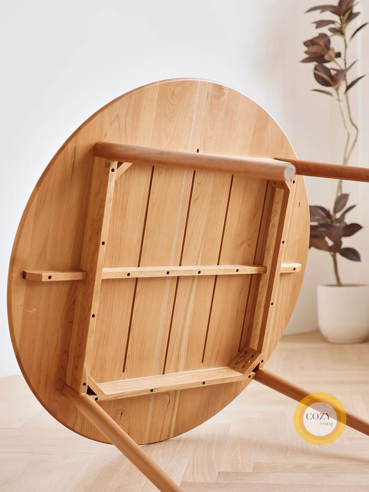 桜工芸－櫻桃木圓餐枱