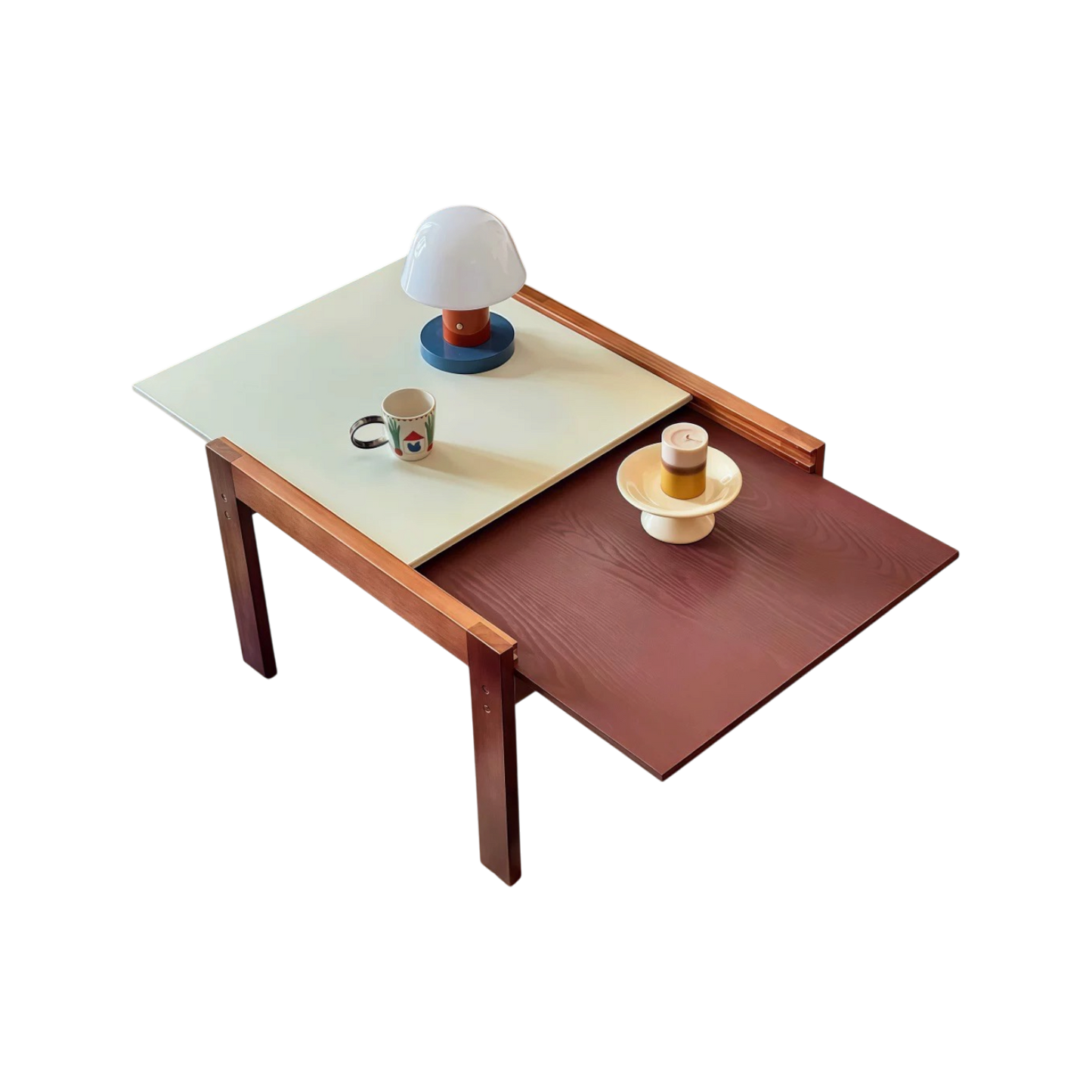 竹の木－實木可抽拉茶几