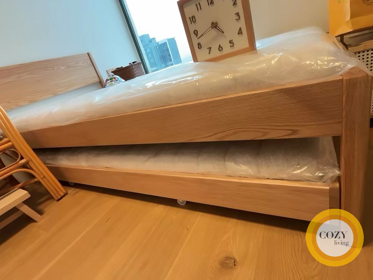 𝐓𝐀𝐊Ü𝐌𝐈 橡木升降折疊組合床