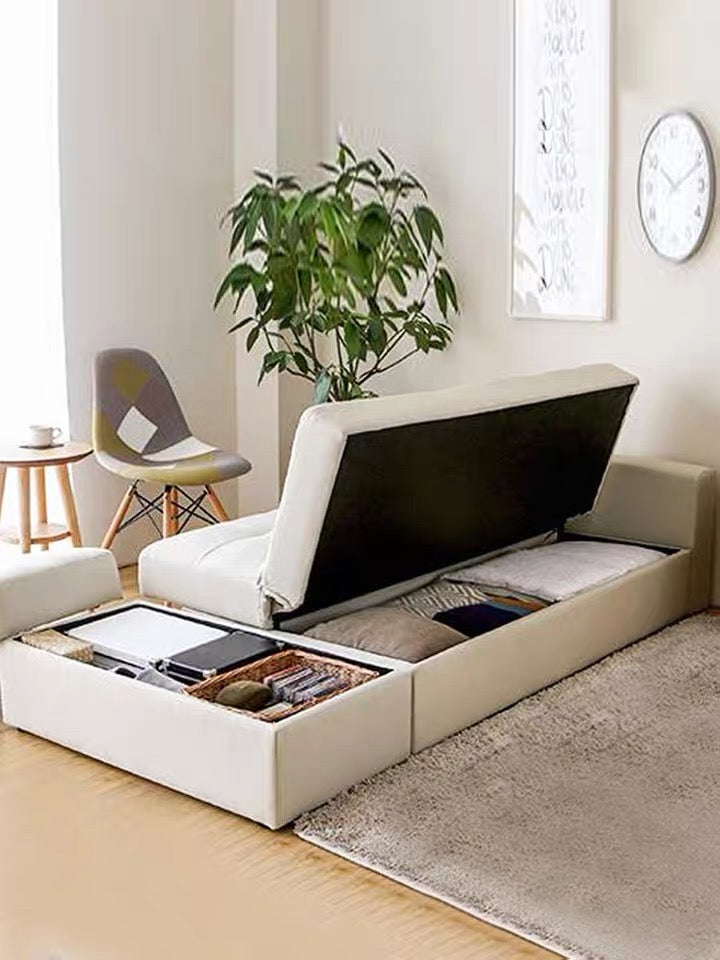 116 FÖRTE Japanese multifunctional tatami sofa bed with storage 