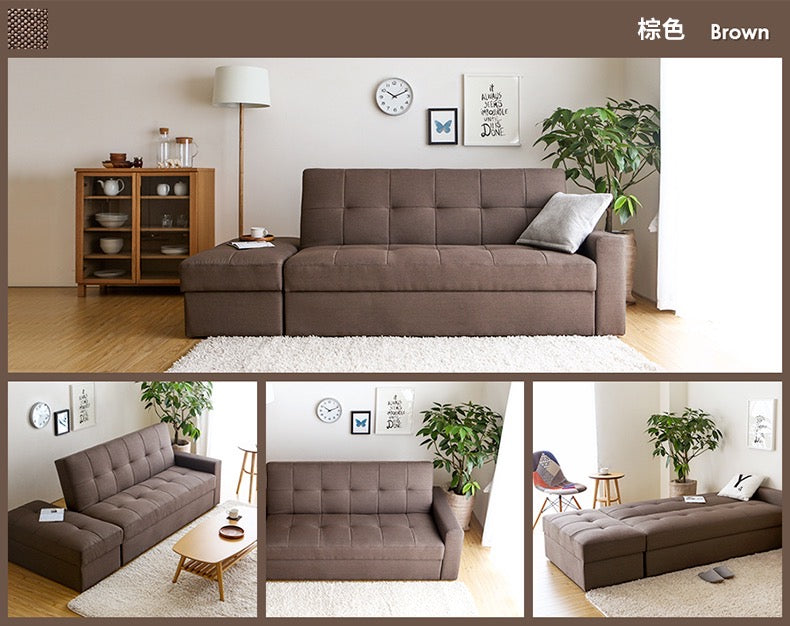 116 FÖRTE Japanese multifunctional tatami sofa bed with storage 