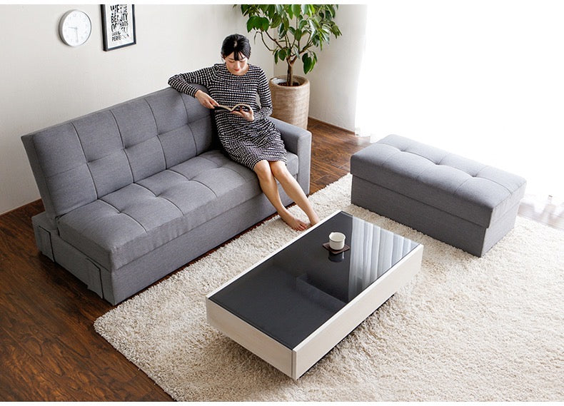 116 FÖRTE Japanese multifunctional tatami sofa bed with storage 