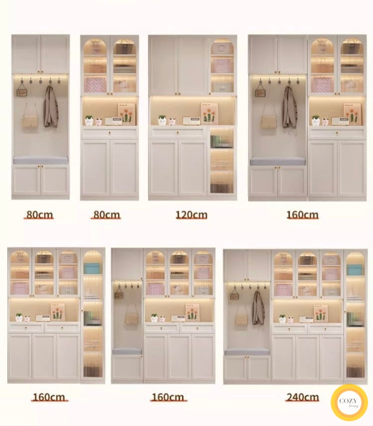 YF-2908 solid wood shoe cabinet 