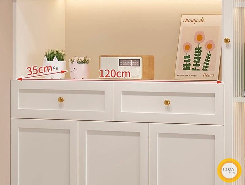 YF-2908 solid wood shoe cabinet 