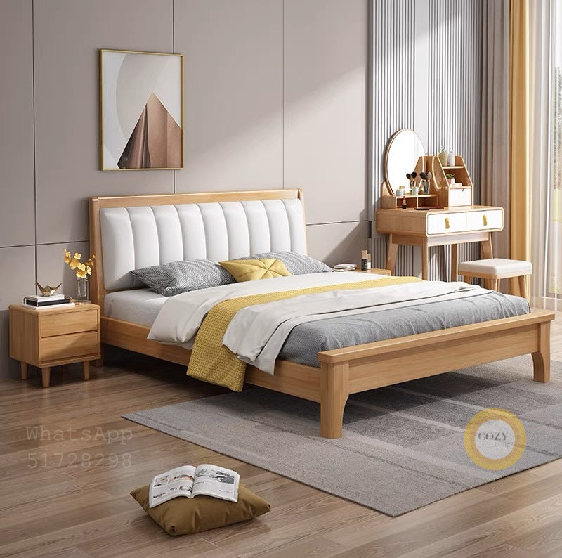 2112 solid wood bed 