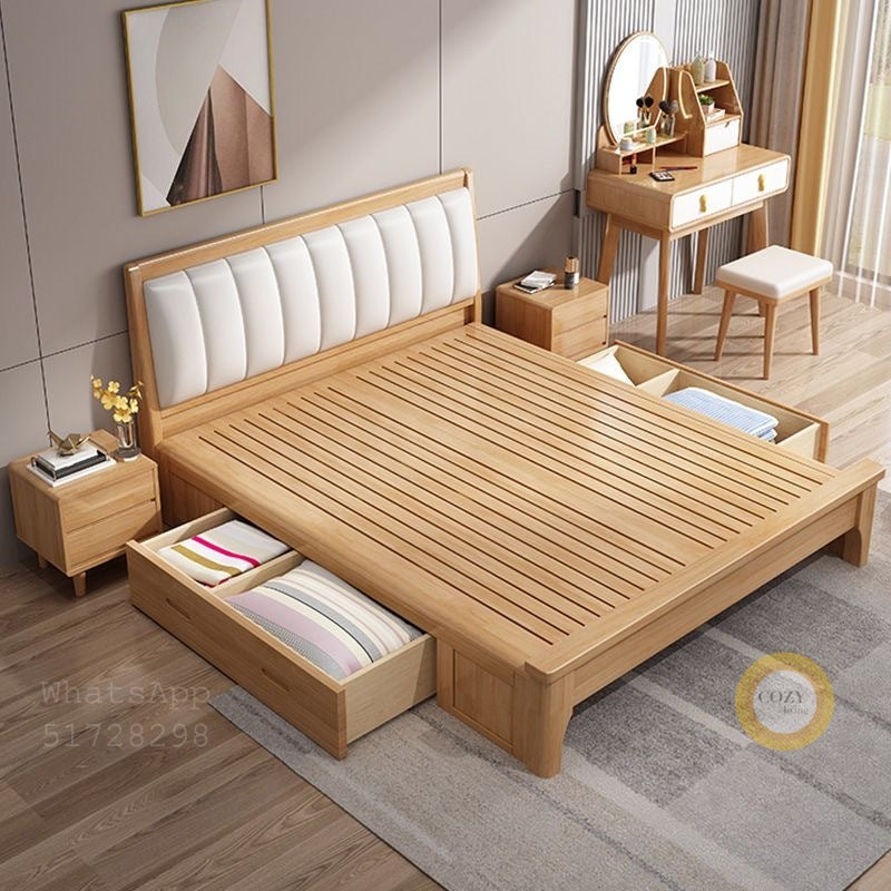 2112 solid wood bed 