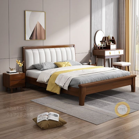 2112 solid wood bed 