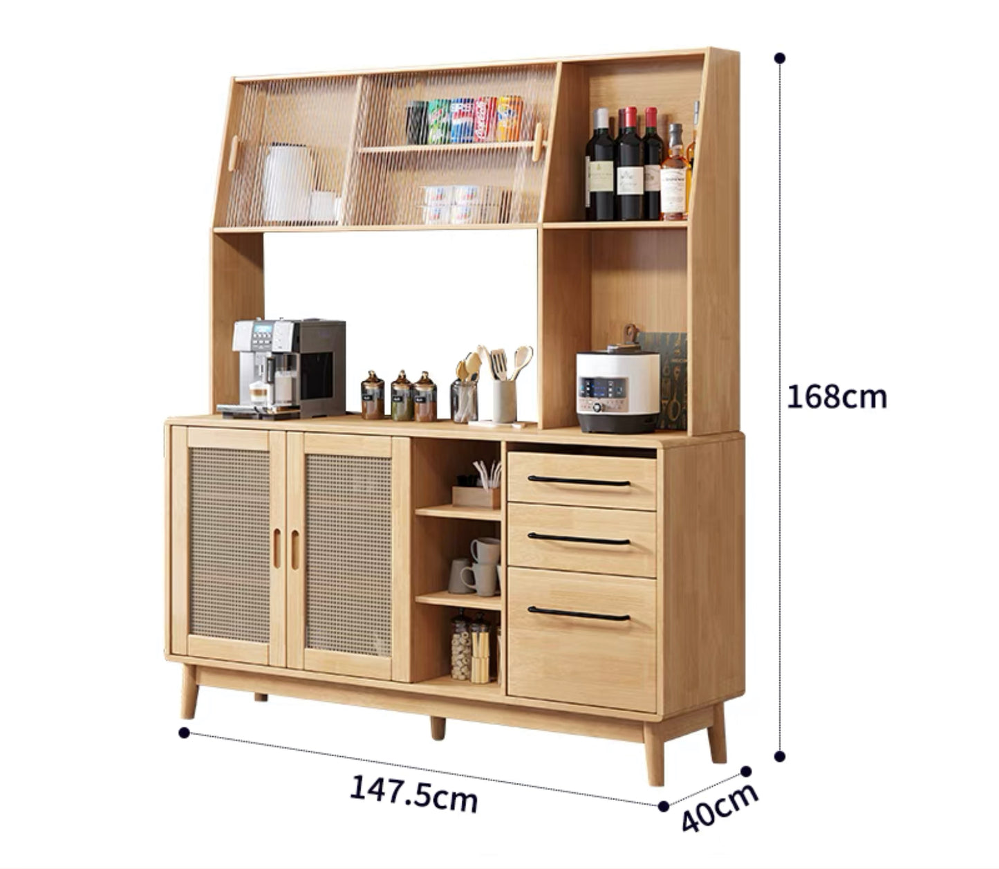 2814T rattan sideboard 