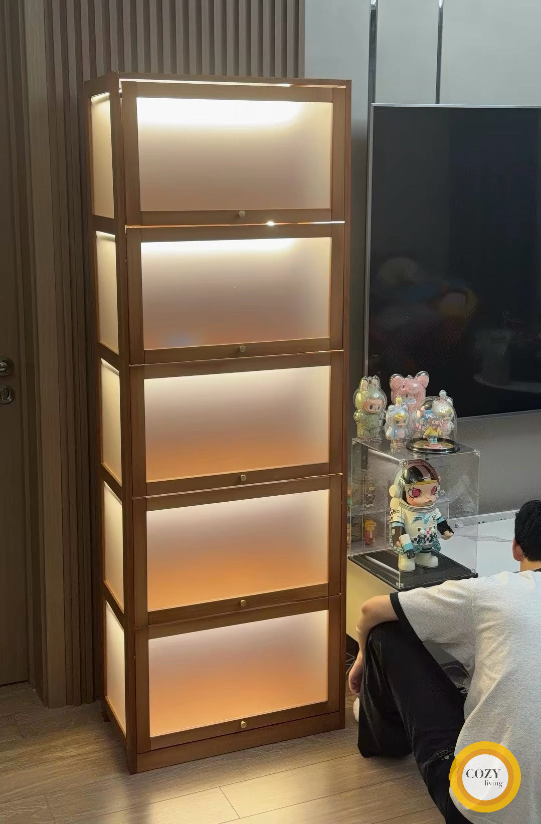 𝐓Ö𝐆𝐎 實木展示櫃書櫃
