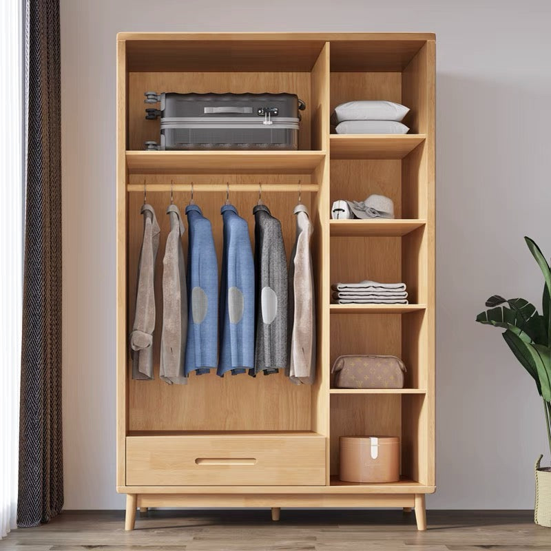 QS-11 rattan wardrobe with drawers 