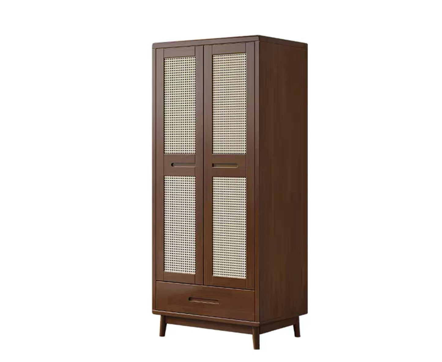 QS-11 rattan wardrobe with drawers 