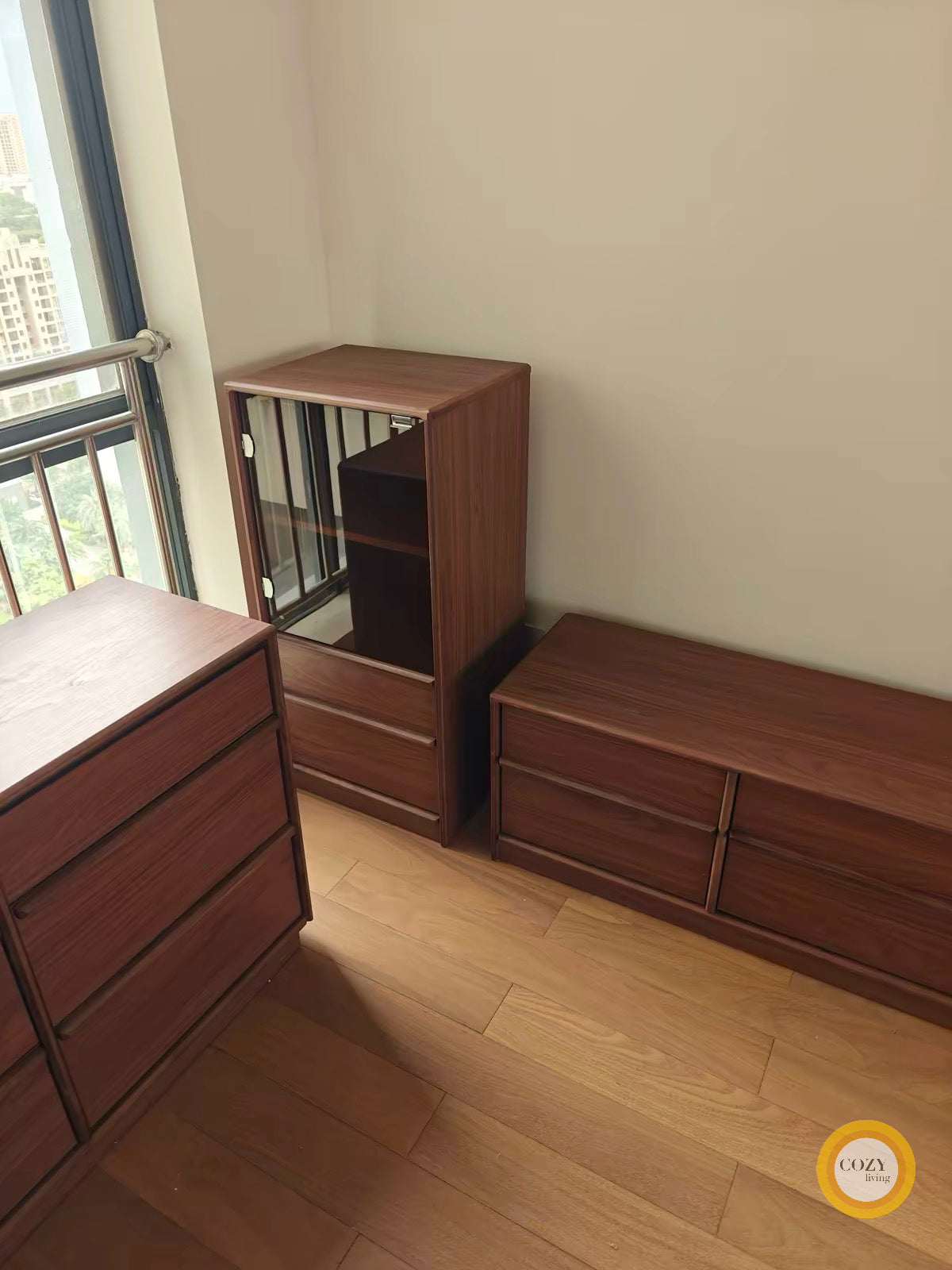 檜の居－中古風實木電視櫃地櫃邊櫃