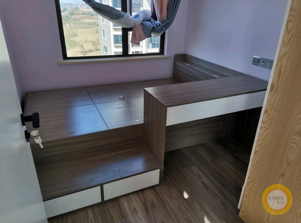 Tatami floor modular bed 