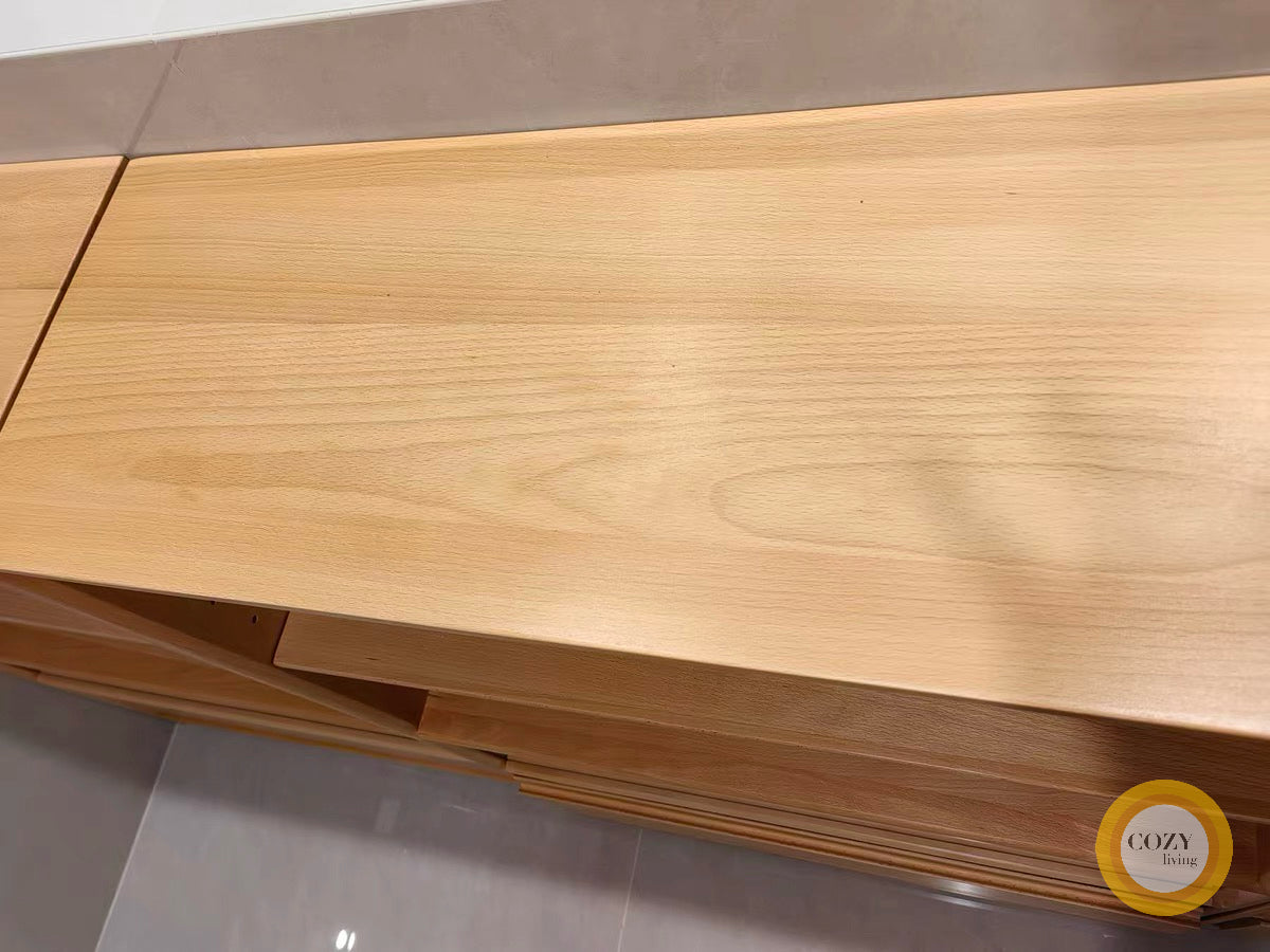 静かな角－實木玻璃展示櫃斗櫃