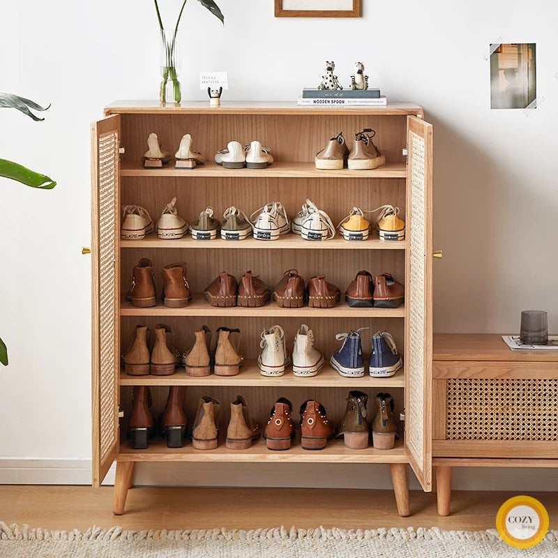 YF-5303T rattan shoe cabinet 