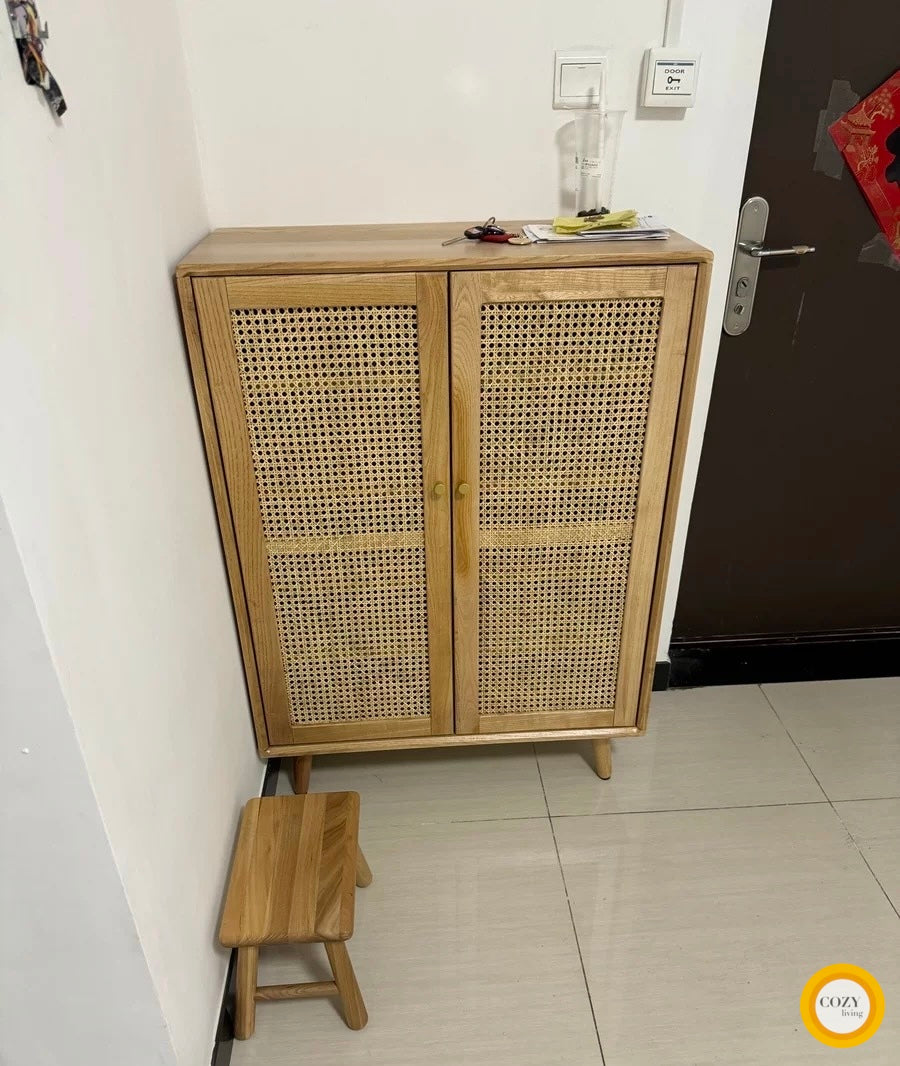YF-5303T rattan shoe cabinet 