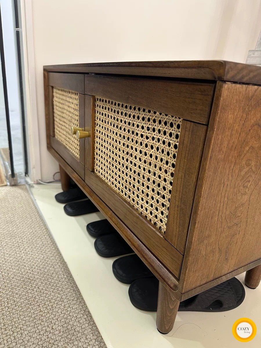 YF-5303T rattan shoe cabinet 