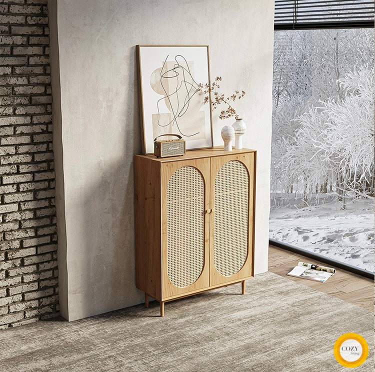 YF-5303T rattan shoe cabinet 