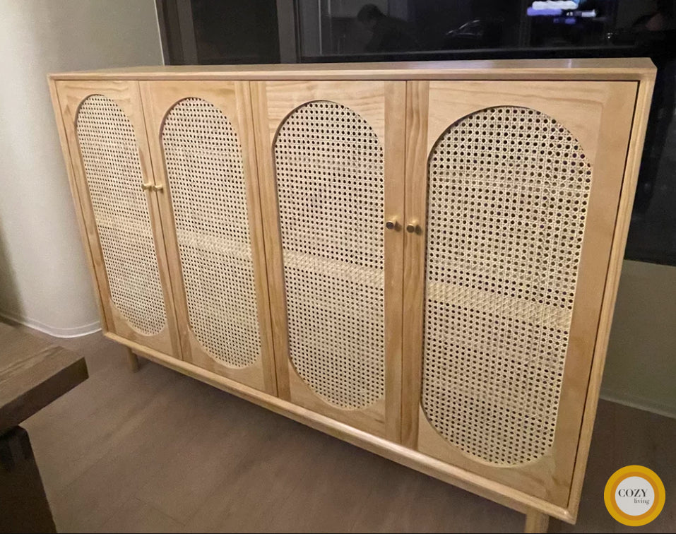 YF-5303T rattan shoe cabinet 
