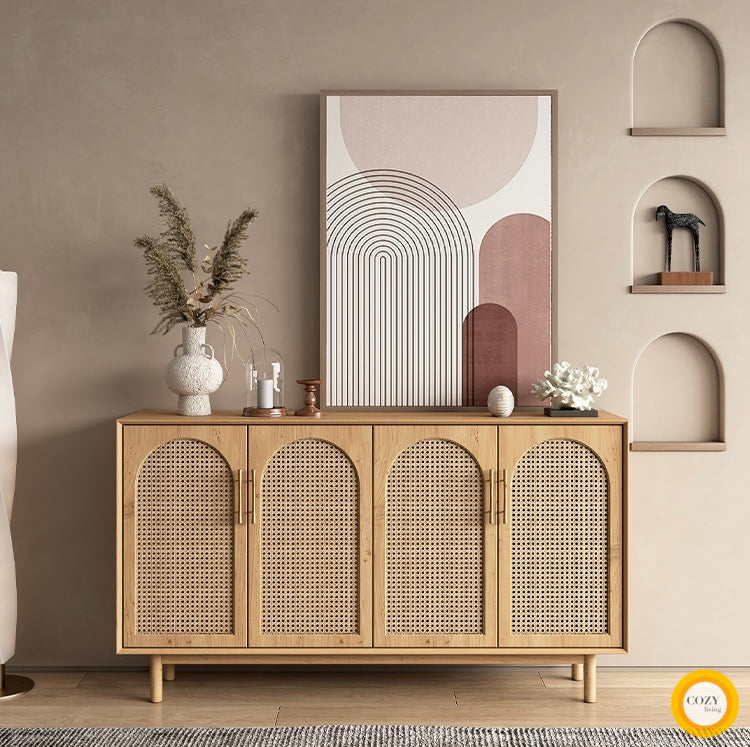 YF-5303T rattan shoe cabinet 