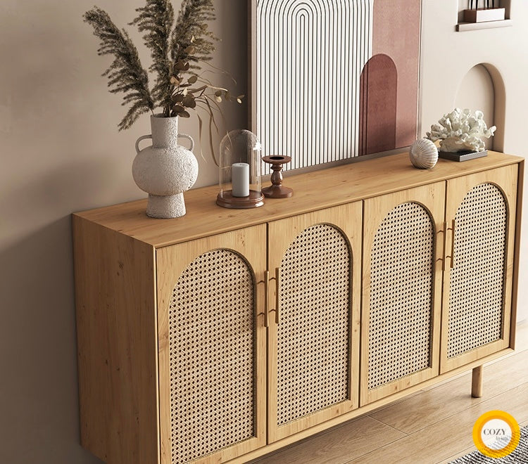 YF-5303T rattan shoe cabinet 