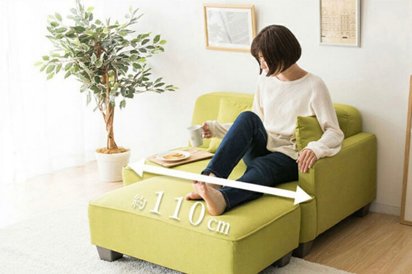 758 TÖGO Japanese style sofa with footrest 