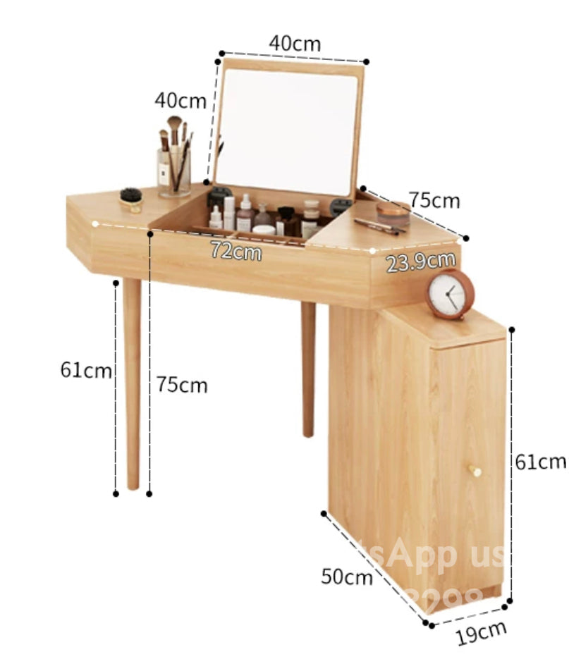 Solid wood dressing table D050 