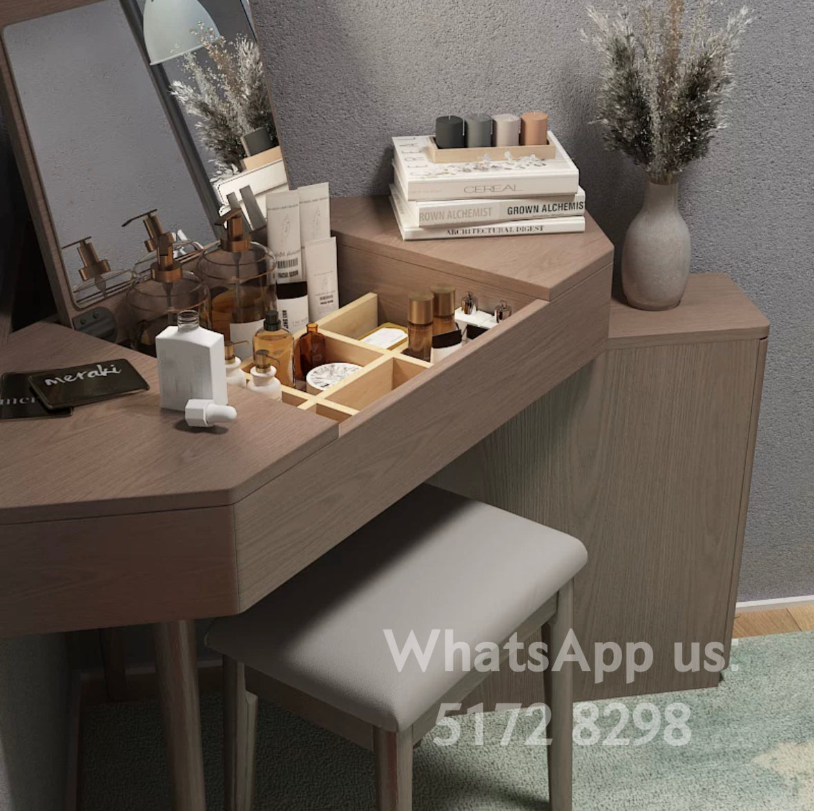 Solid wood dressing table D050 