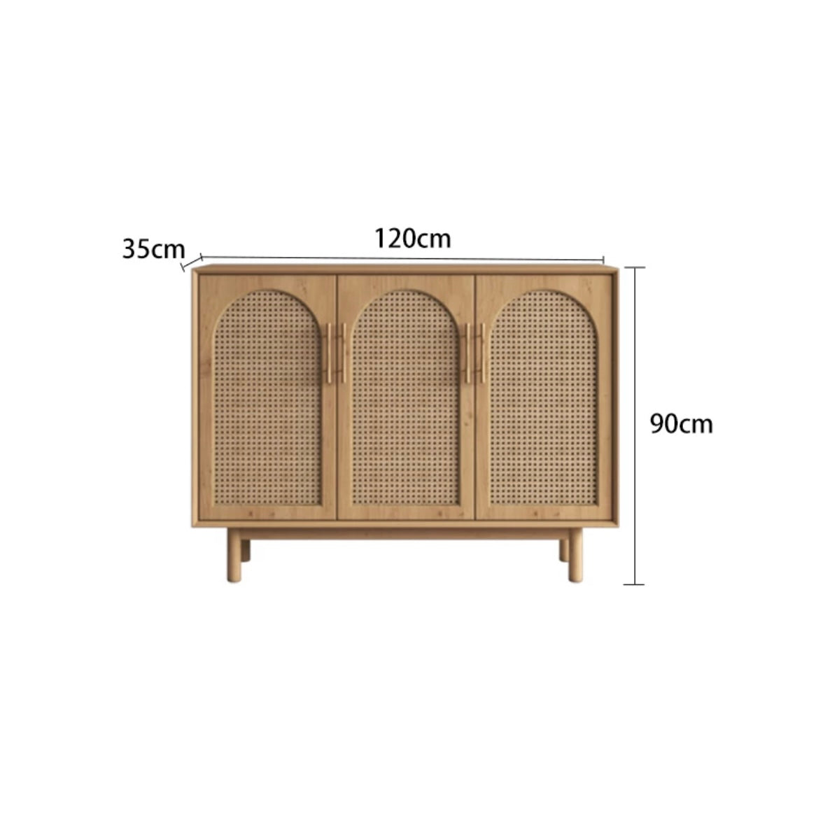 YF-5303T rattan shoe cabinet 
