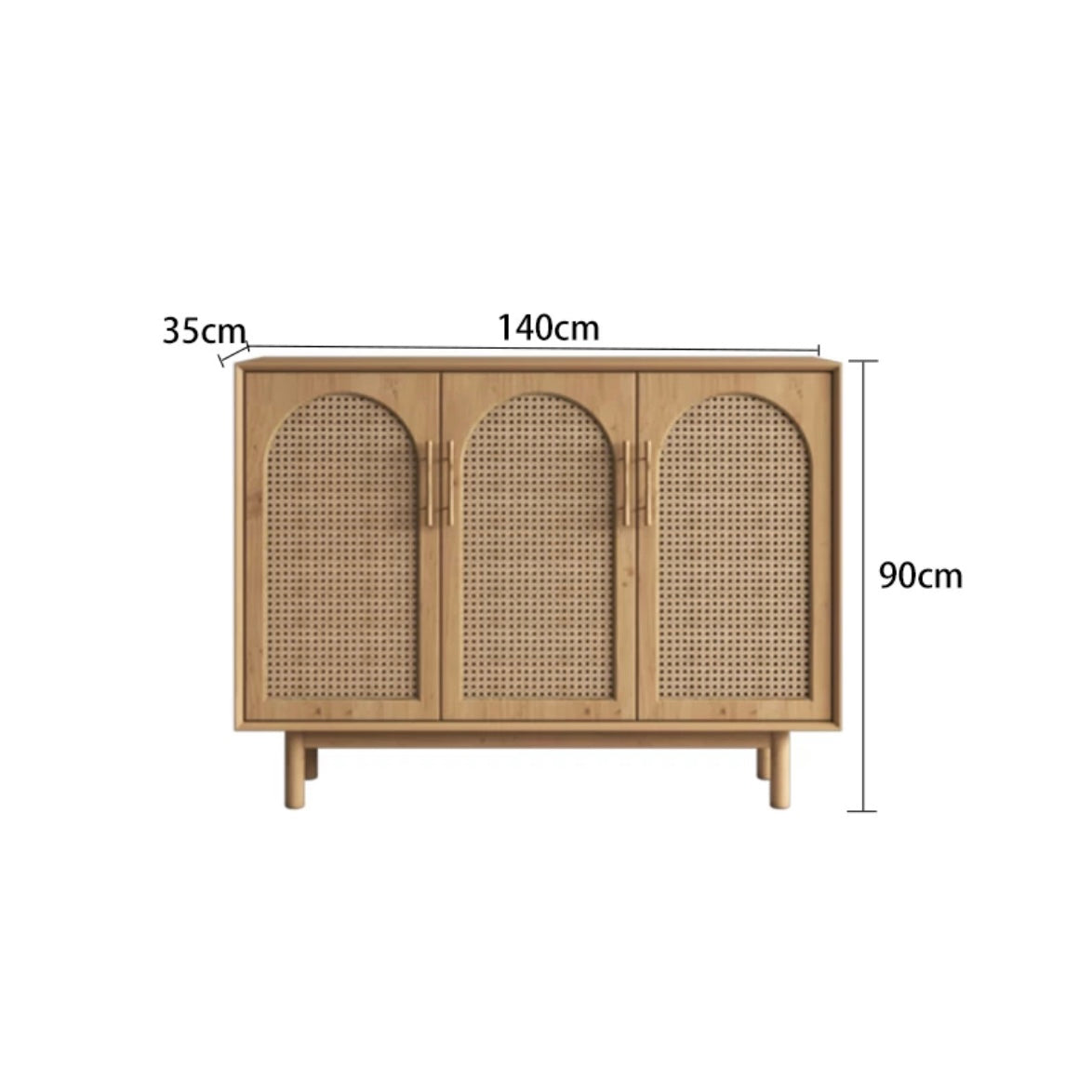 YF-5303T rattan shoe cabinet 