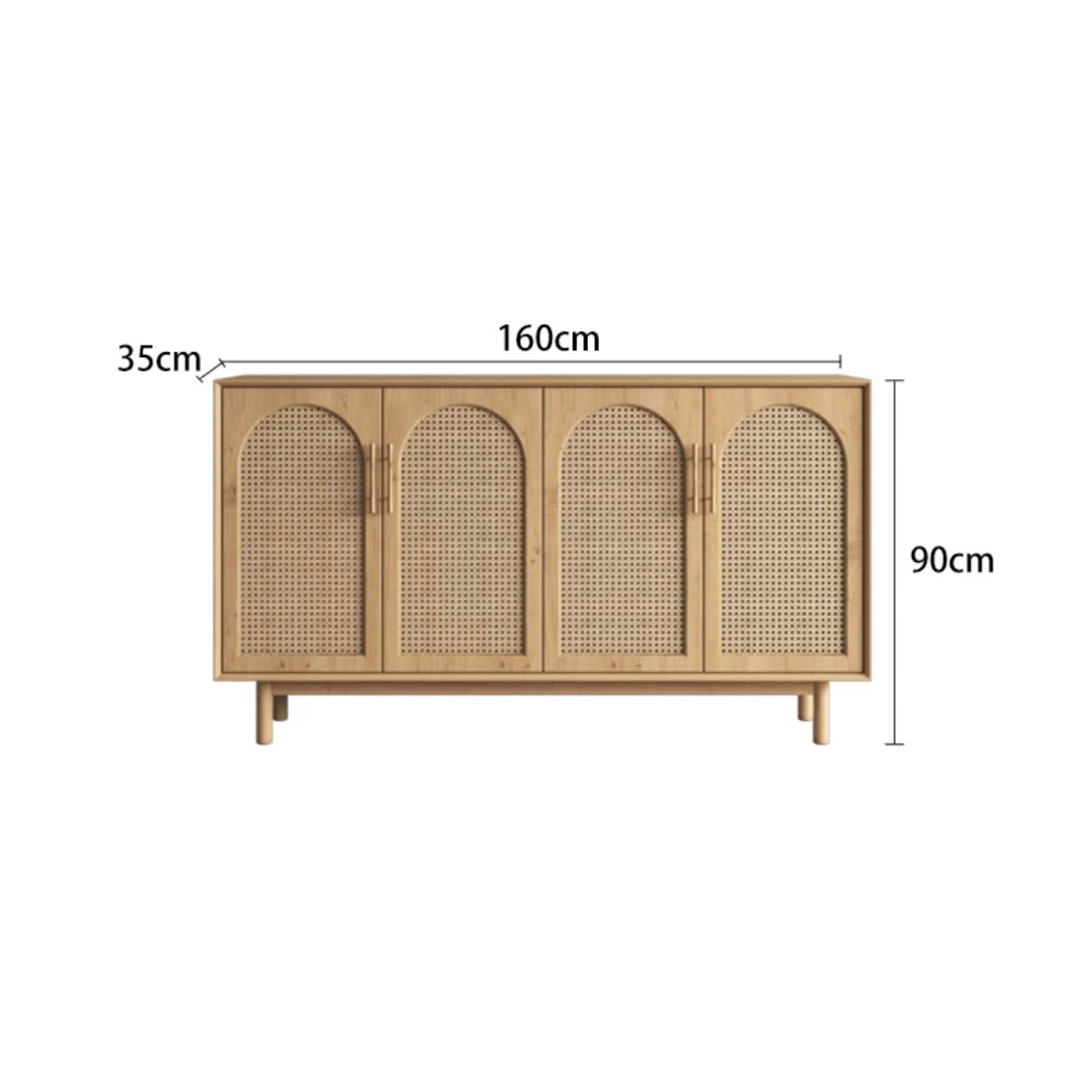 YF-5303T rattan shoe cabinet 