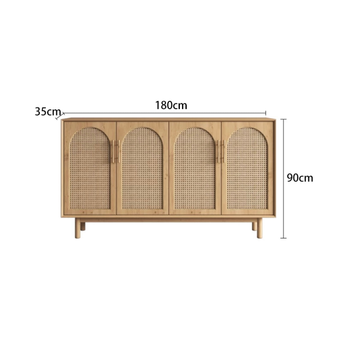 YF-5303T rattan shoe cabinet 