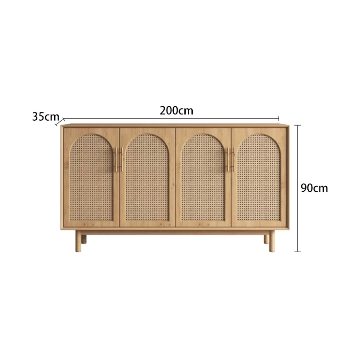 YF-5303T rattan shoe cabinet 
