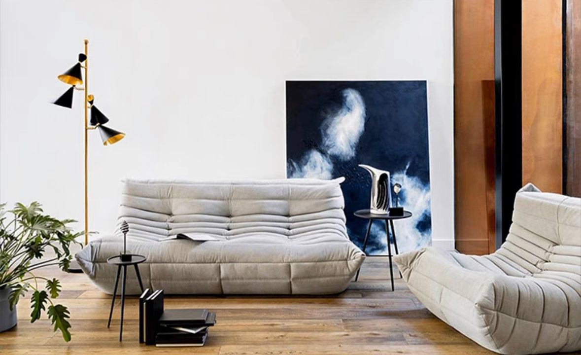 TÖGO suede sofa chair