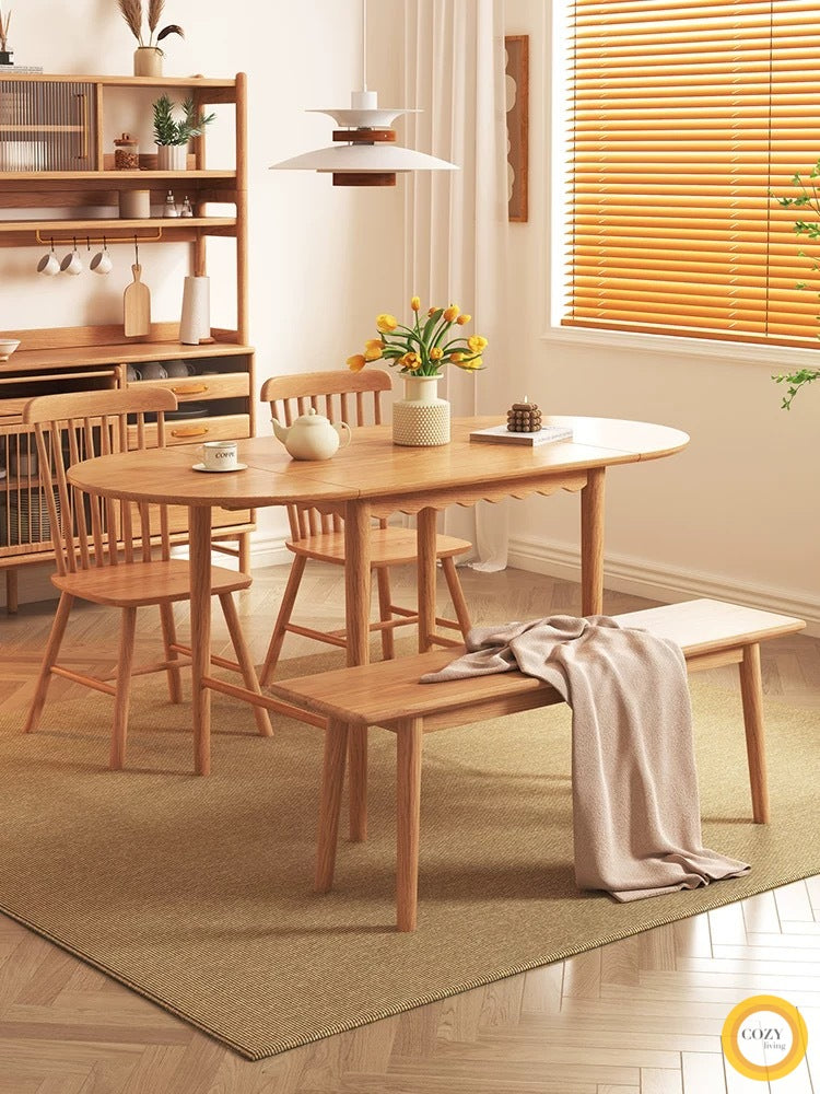 solid wood dining table 