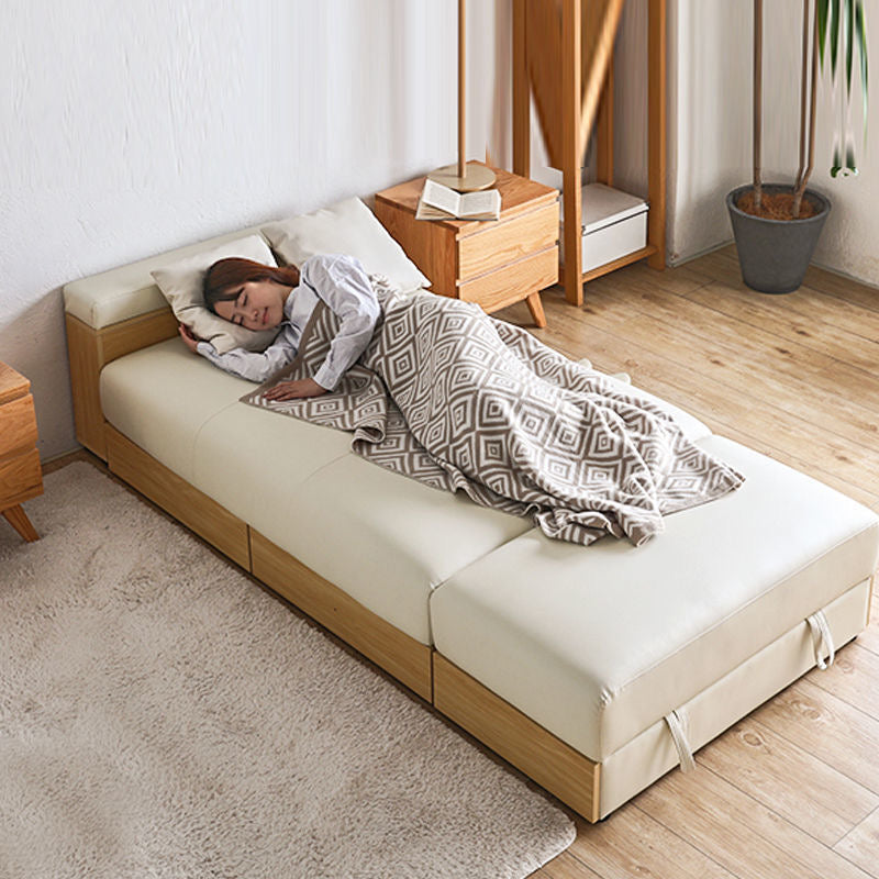 A225 FÖRTE Japanese-style multifunctional sofa bed with storage 