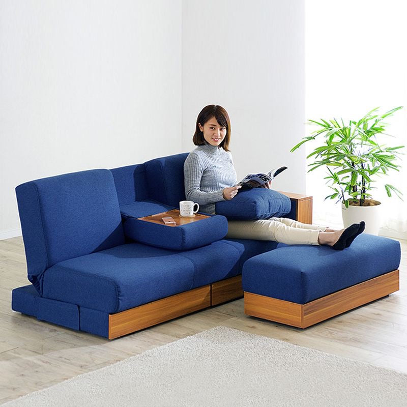 A225 FÖRTE Japanese-style multifunctional sofa bed with storage 