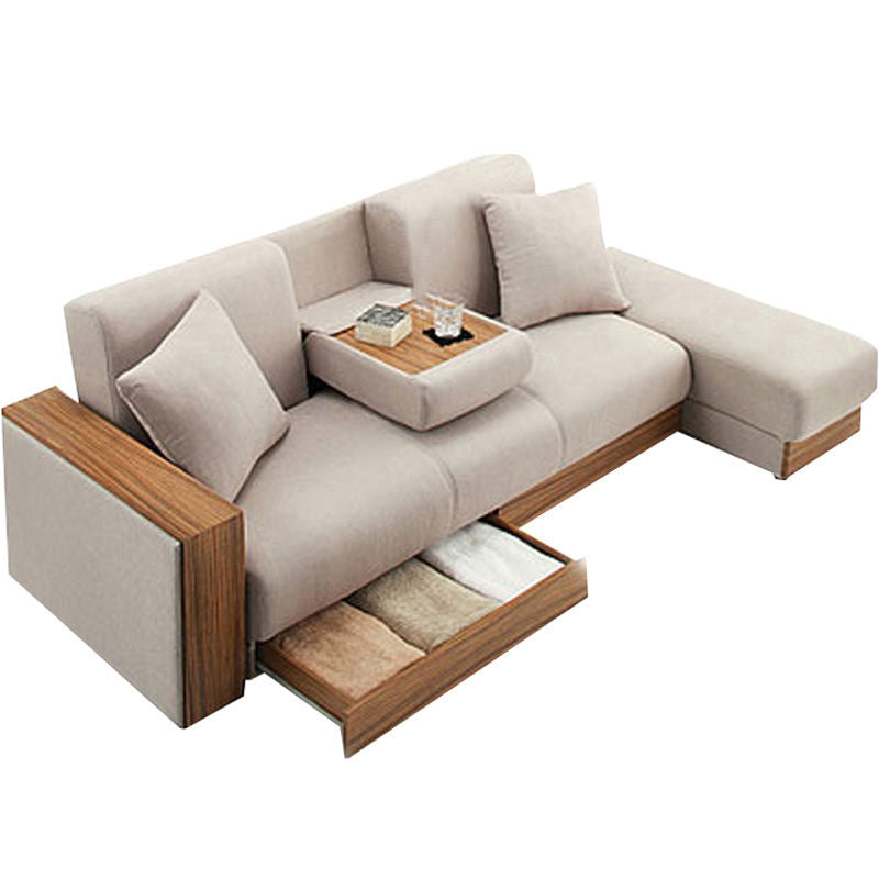 A225 FÖRTE Japanese-style multifunctional sofa bed with storage 