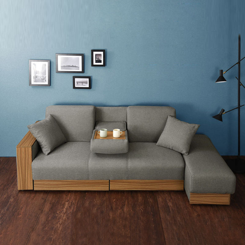 A225 FÖRTE Japanese-style multifunctional sofa bed with storage 