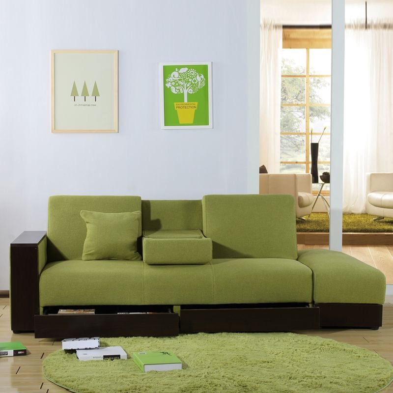 A225 FÖRTE Japanese-style multifunctional sofa bed with storage 