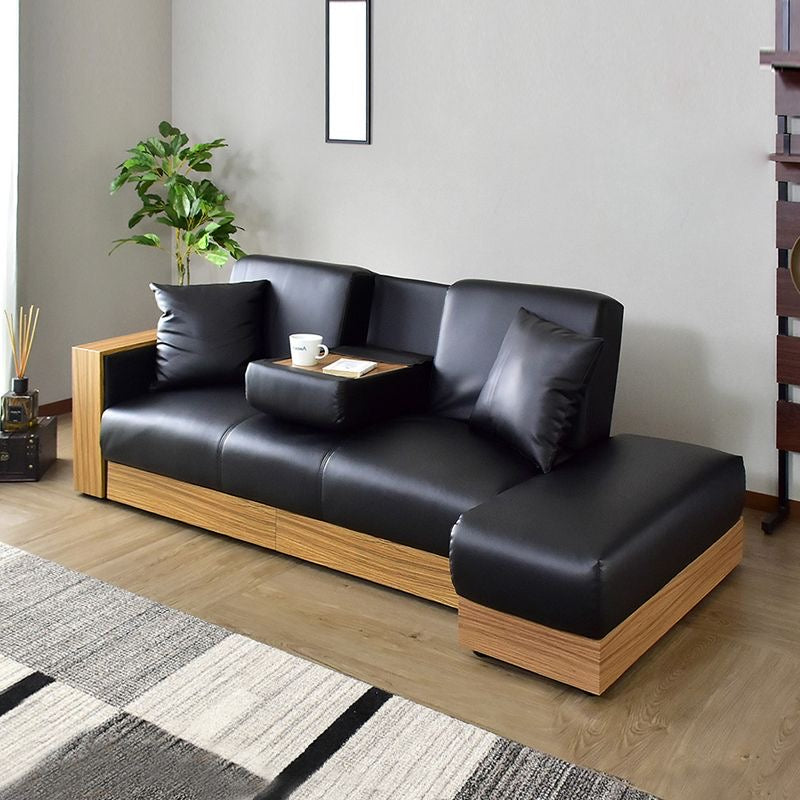 A225 FÖRTE Japanese-style multifunctional sofa bed with storage 