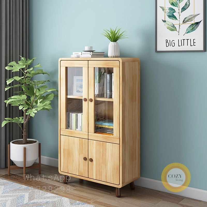 solid wood bookcase 